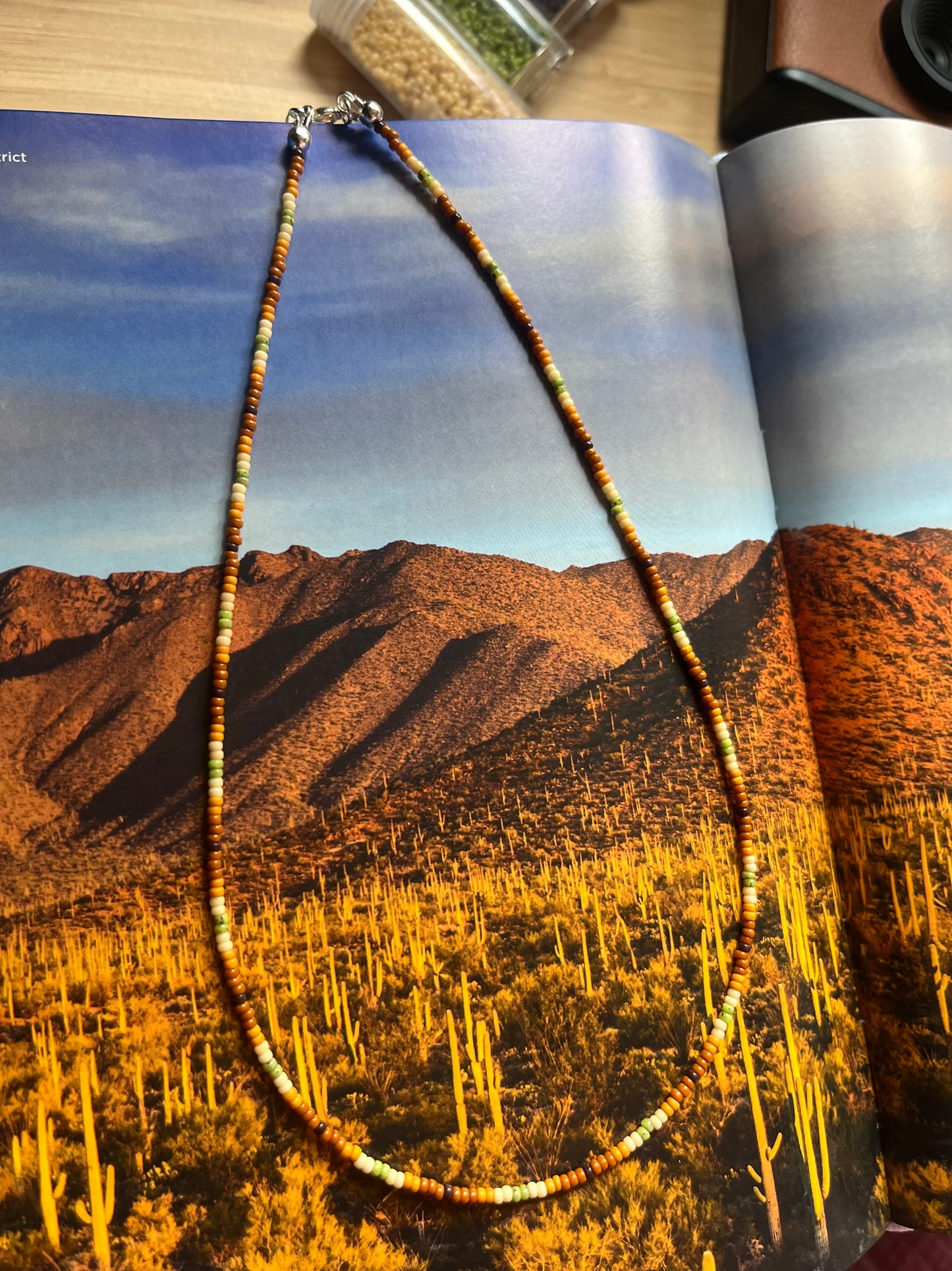 Moab beaded necklace 16”