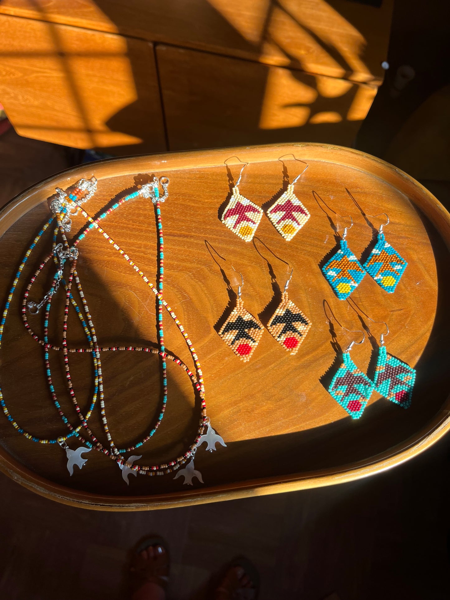 Swallows ~ turquoise ~ READY TO SHIP
