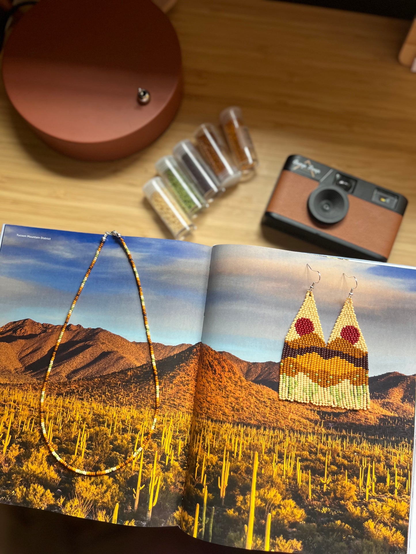 Moab beaded necklace 16”